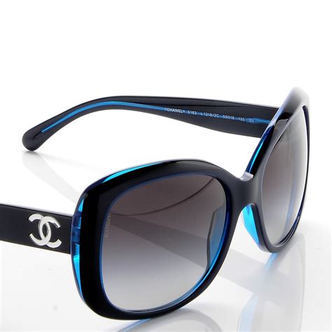 blue frame chanel sunglasses|Chanel latest sunglasses.